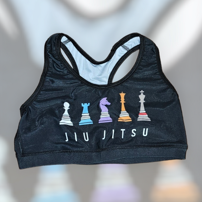 Jiu Jitsu Chess Piece Sports Bra